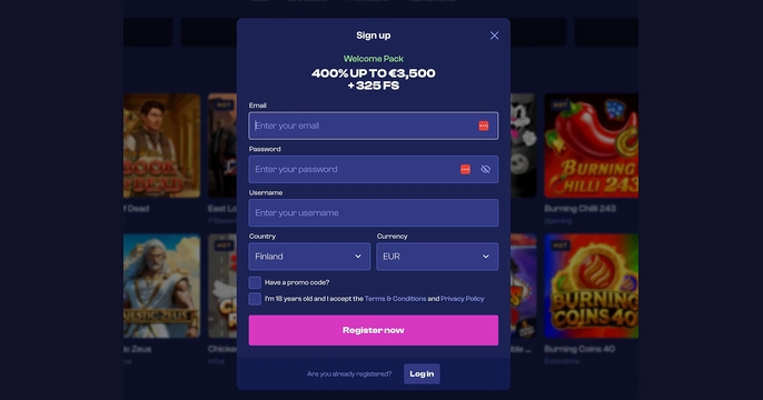 God of Wins Casino Login